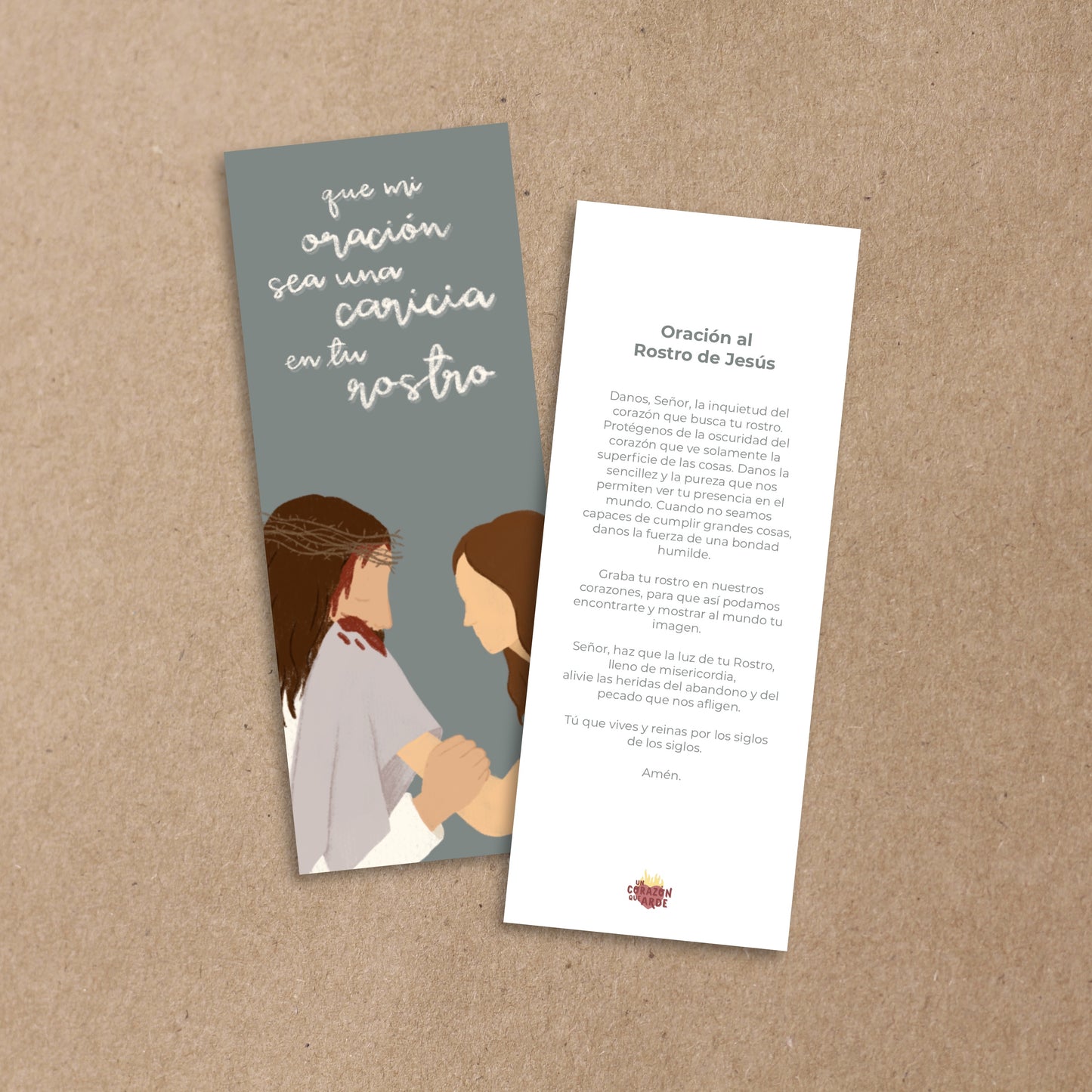 Bookmark de Oración "Caricia en Tu Rostro" - 10 piezas