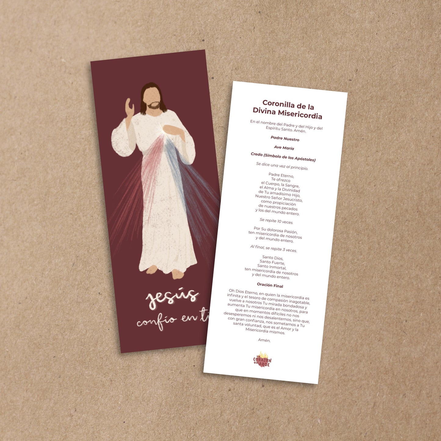 Bookmark de Oración "Confío en Ti" - 10 piezas