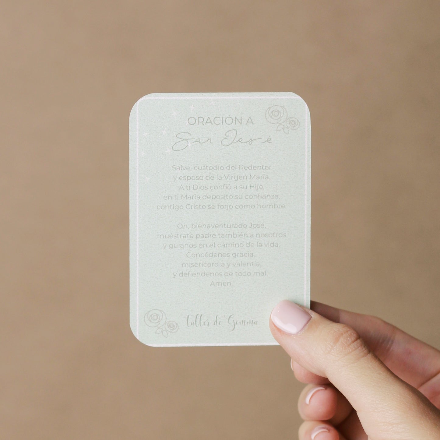 Tarjeta de Oración "San José" (Pack de 4)