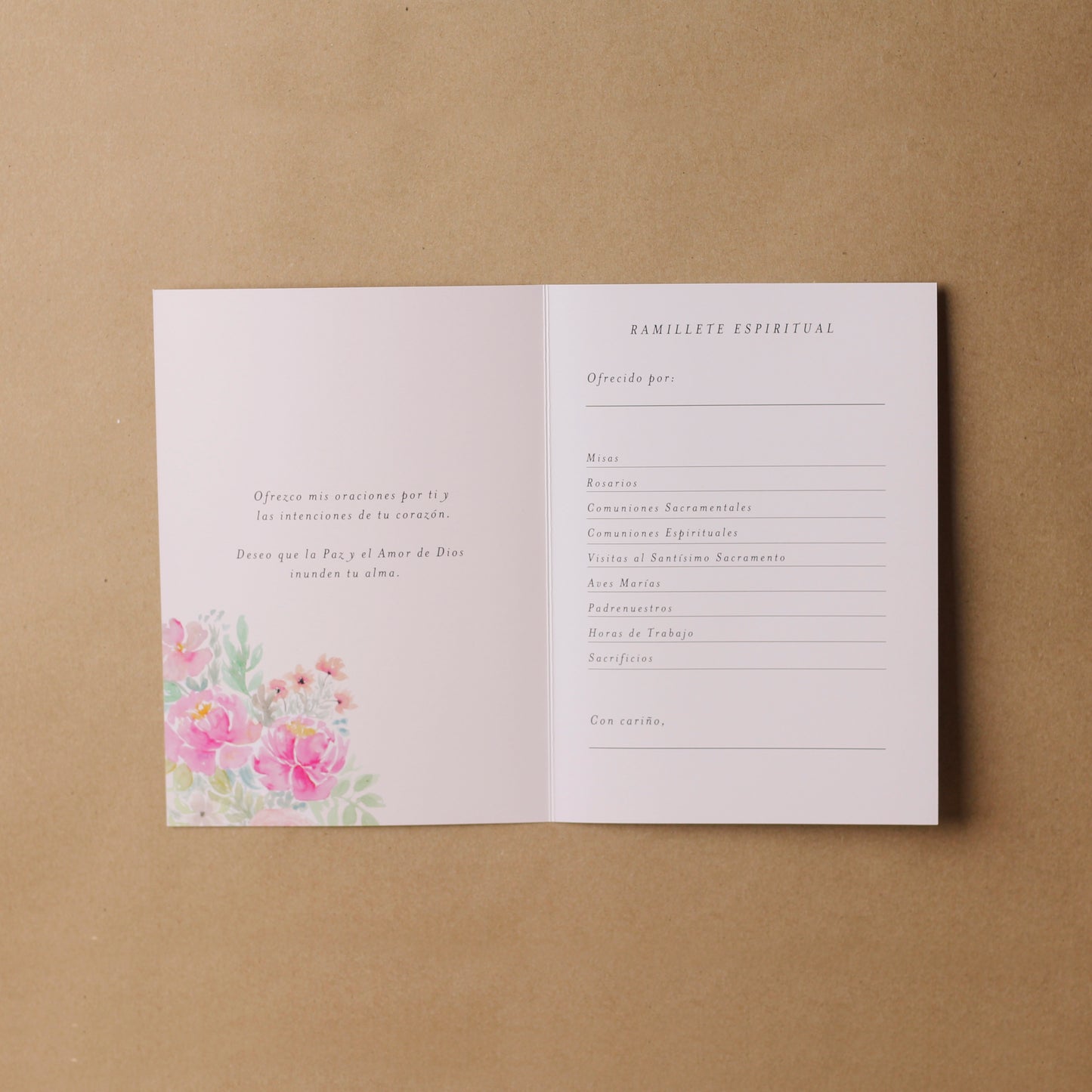 Set de Tarjetas y Sobres "Ramillete Espiritual"