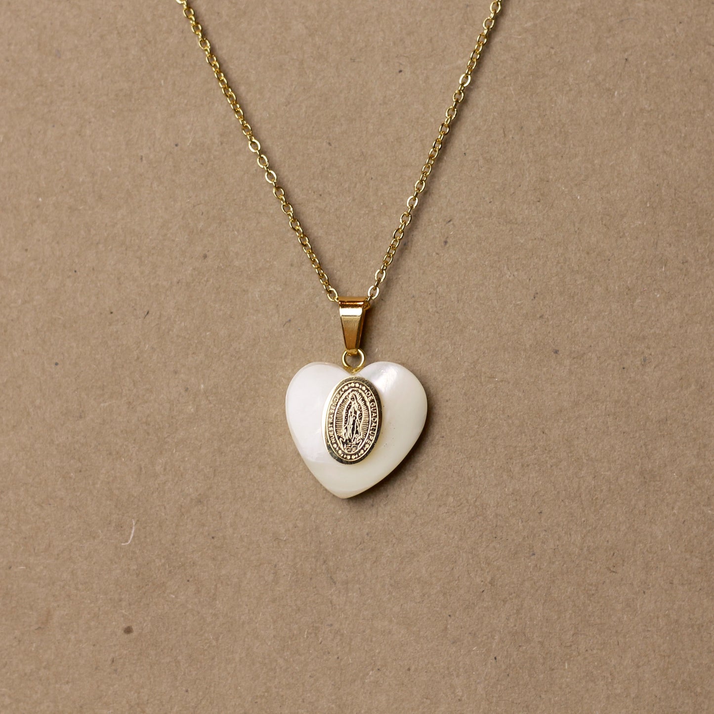 Collar Virgen de Guadalupe Corazón