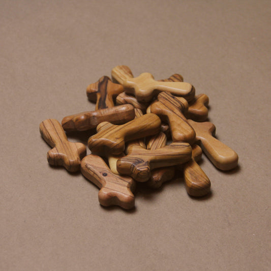 Cruz de Madera de Olivo "Mini" - 10 piezas