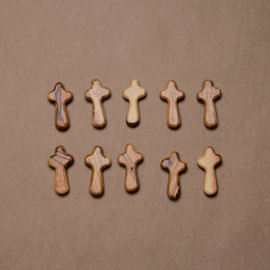 Cruz de Madera de Olivo "Mini" - 10 piezas