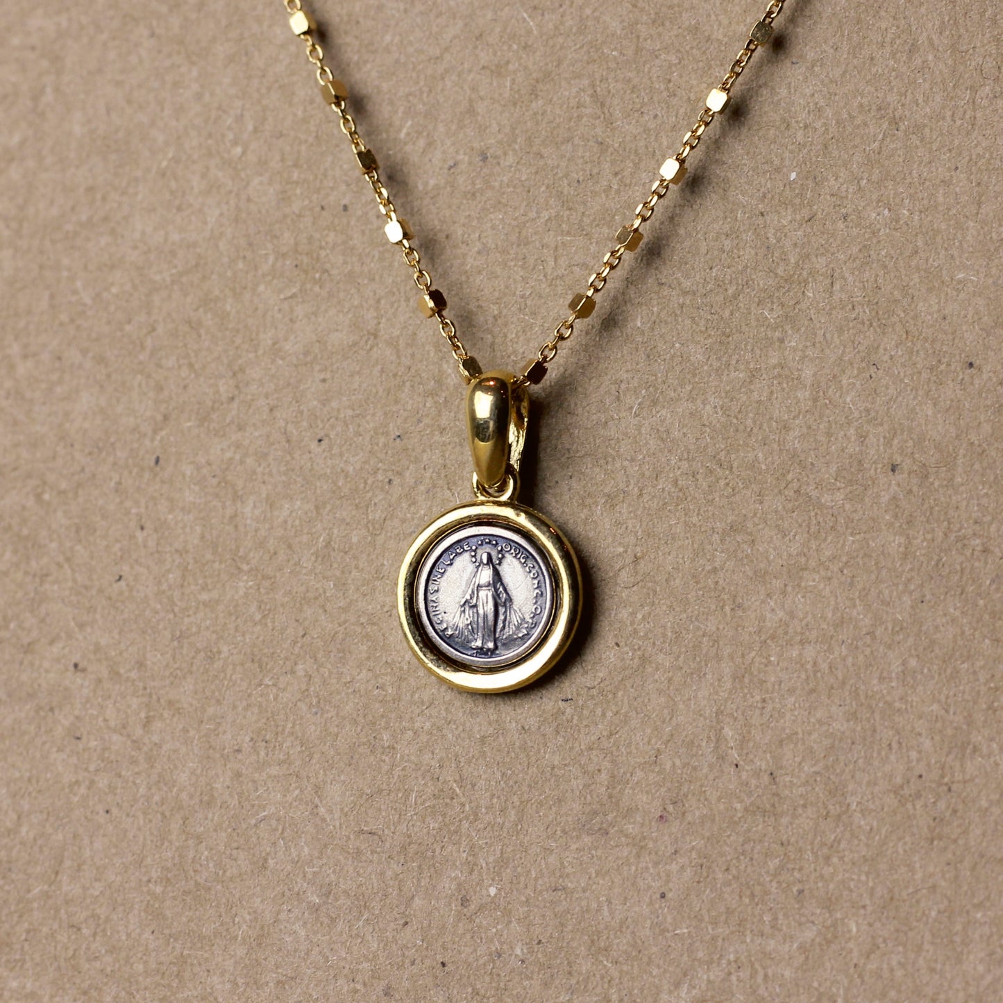 Collar Medalla Milagrosa Miniatura