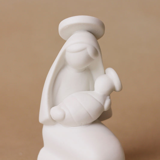 Virgen María con Niño Jesús de Cerámica