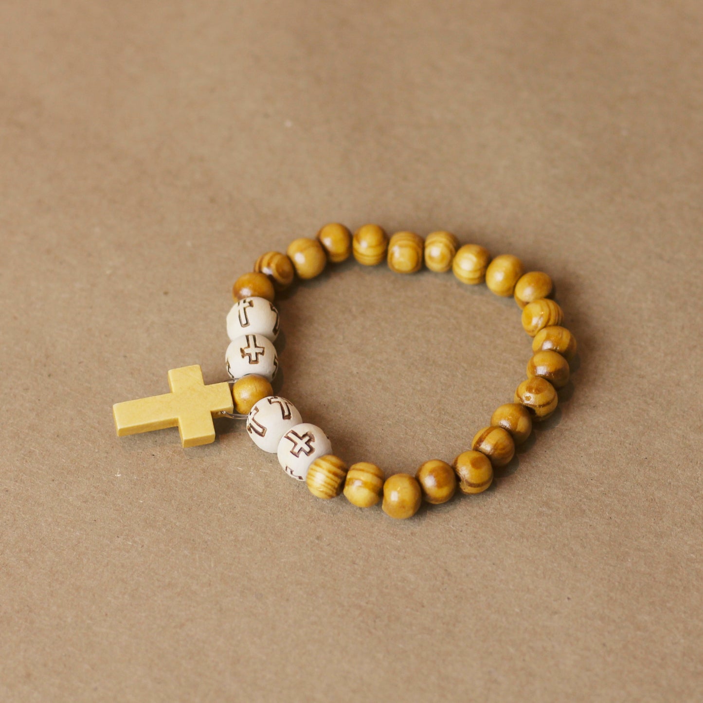 Pulsera Cruz Madera