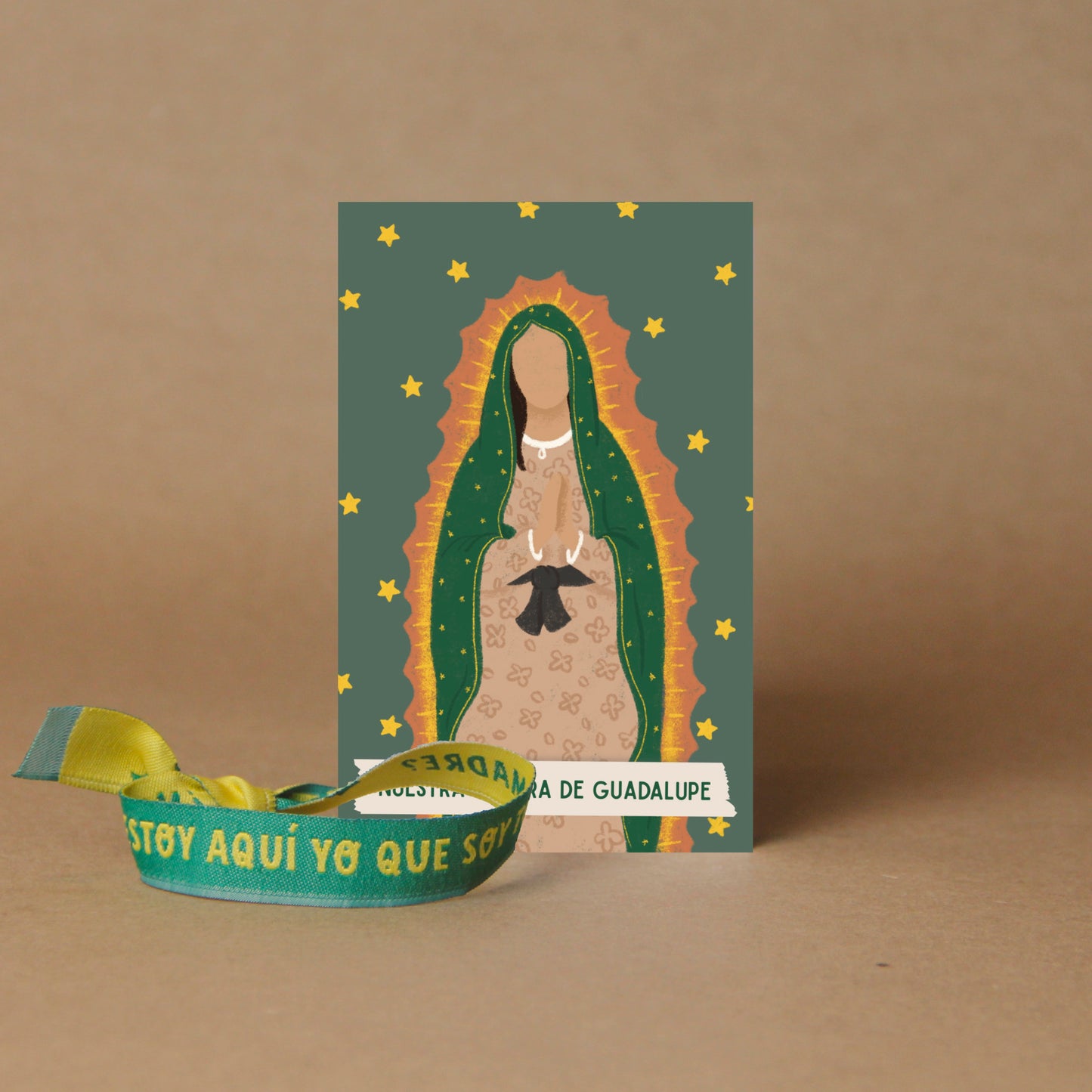 Kit Estampitas y Pulseras "Virgen de Guadalupe"