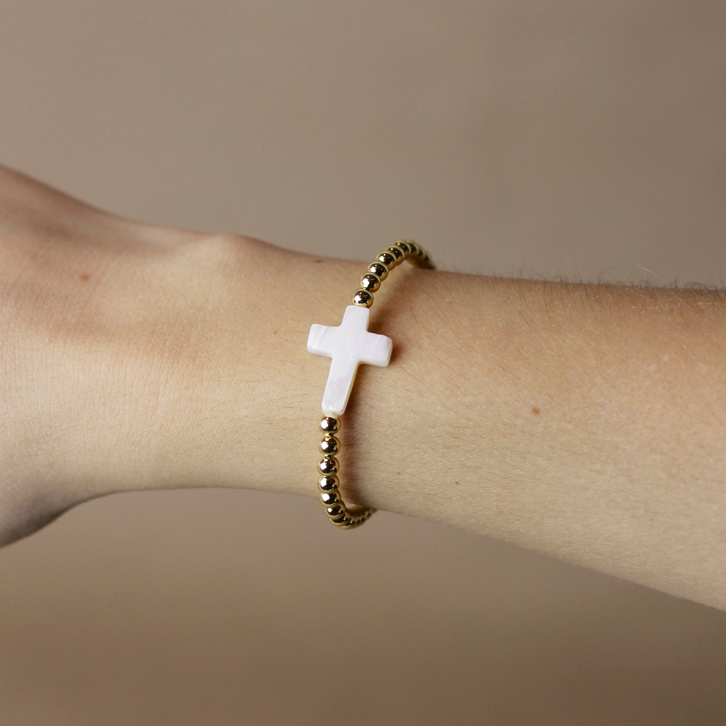 Pulsera Cruz Blanca