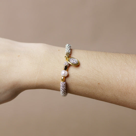 Pulsera de San Benito con Perla