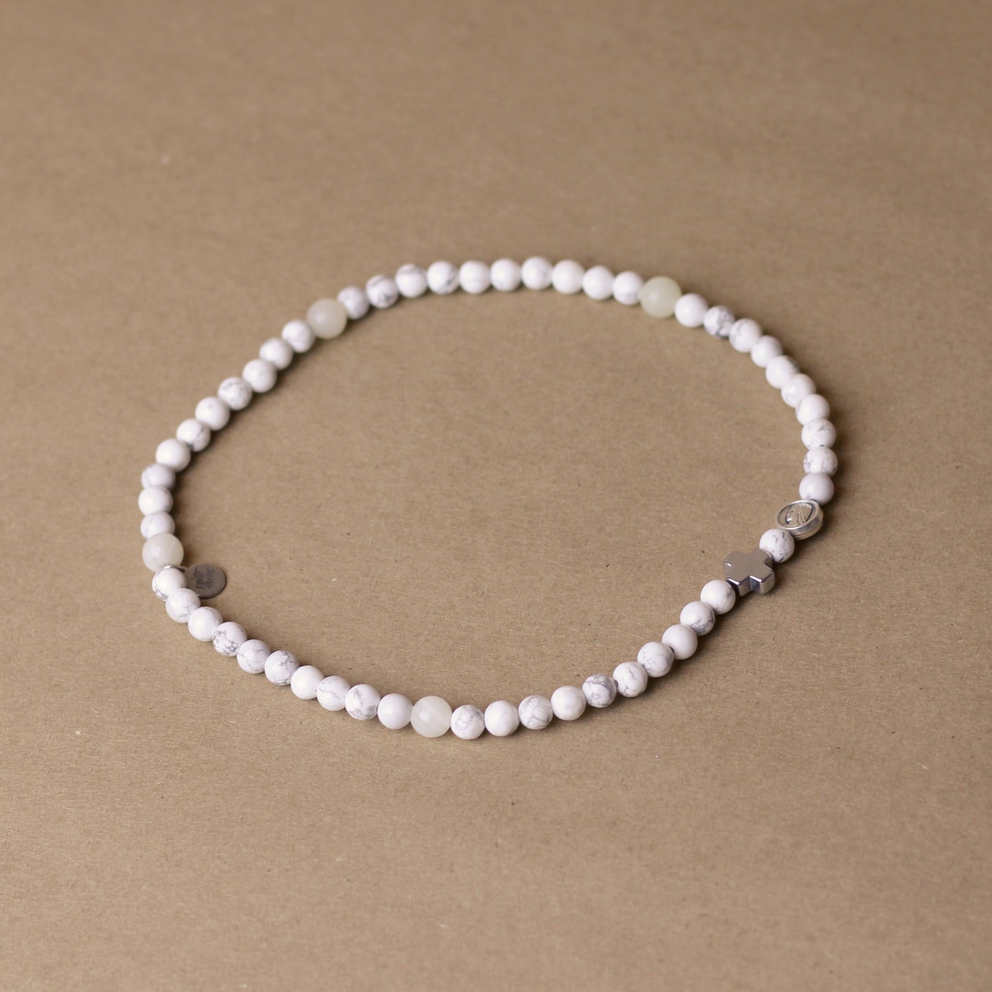 Gospa Rosario Pulsera Blanco